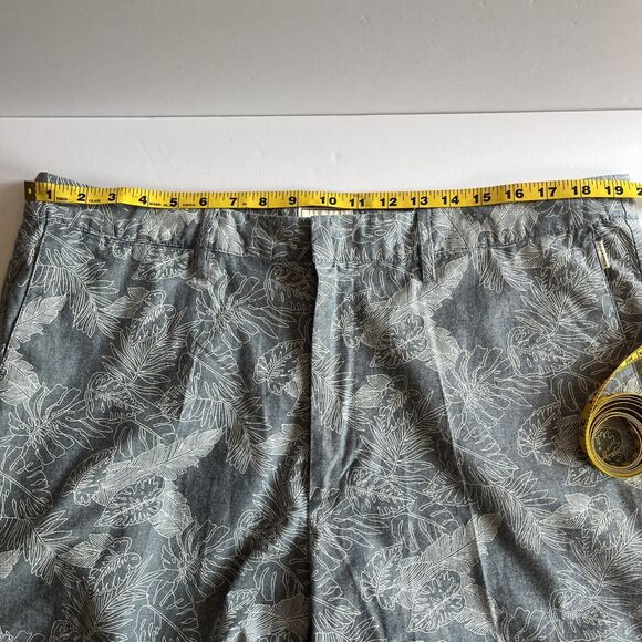 7 Diamonds Mens Size 38 X 22 Performance Shorts Tropical Flat Front Hidden Fly - Picture 13 of 16